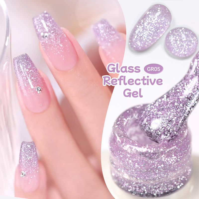Nail Art Violet - UR SUGAR 15ml 글리터 퍼플 네일