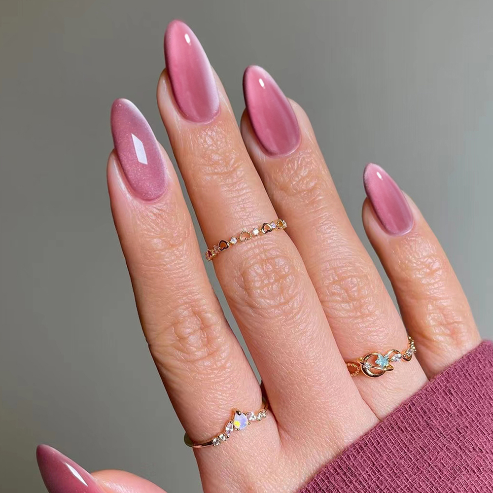Nail Art Cat Eye - 즉각적으로 당신의 룩을 업그레이드하세요, 24개 Y2K