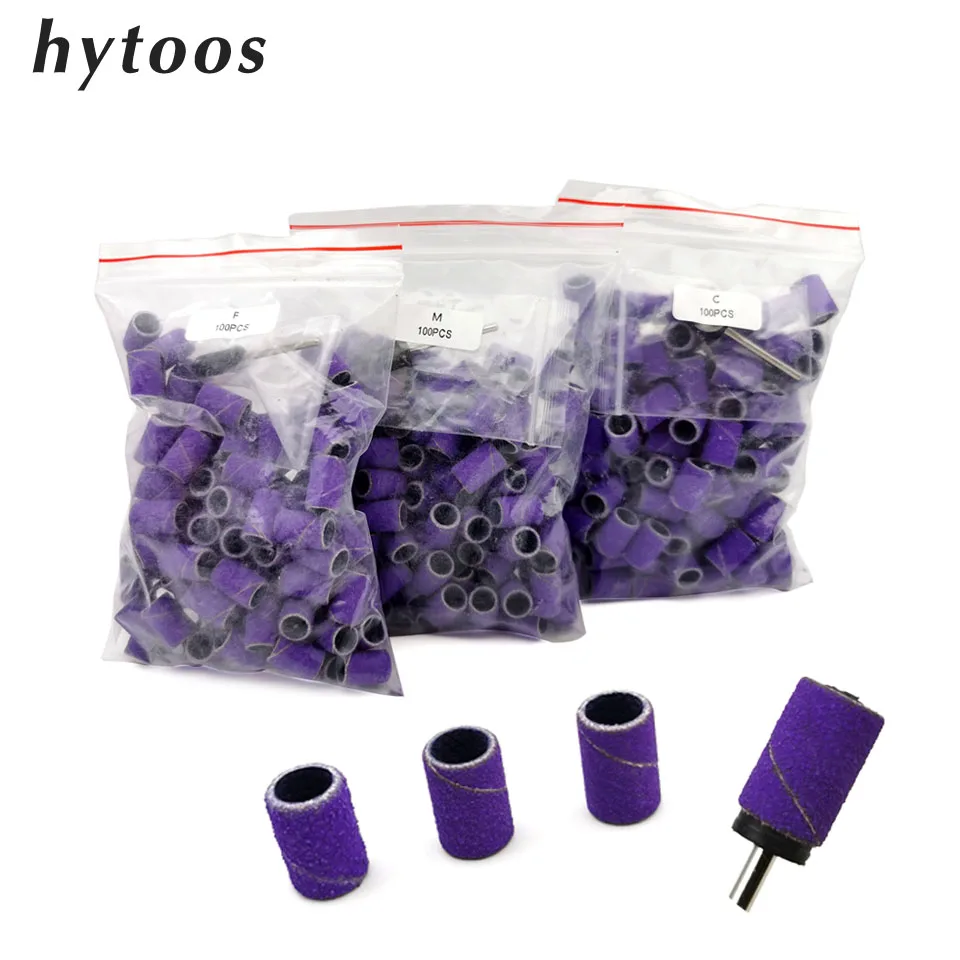 Nail Art Violet - HYTOOS 고무 맨드릴 없는 보라색 샌딩