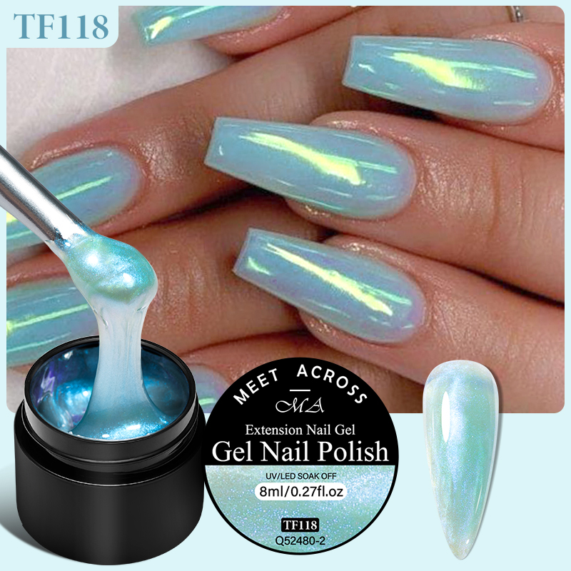 Nail Art Violet - MEET ACROSS 8ml 오로라 익스텐션 젤