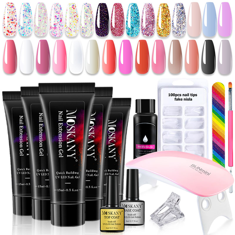 Nail Art Full Design - 초보자를위한 6W LED 램프 네일 세트로