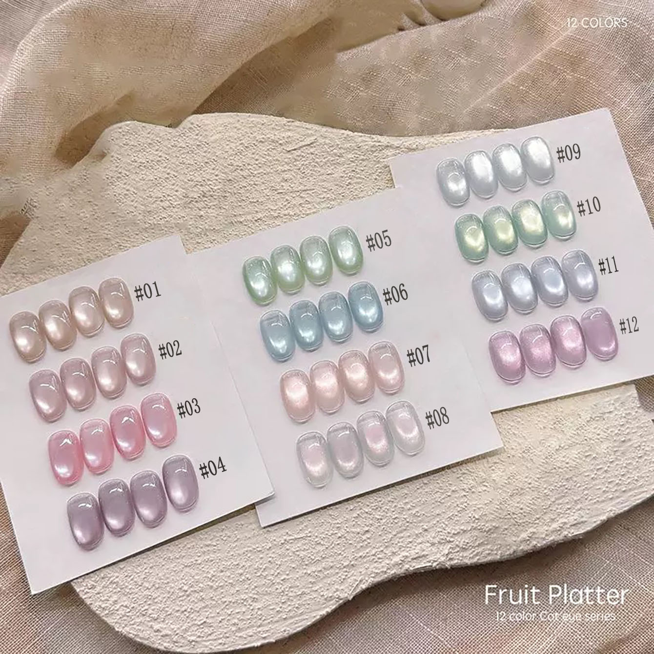 Nail Art Violet - 미아넬 10ML 과일 플래터 캣아이 젤