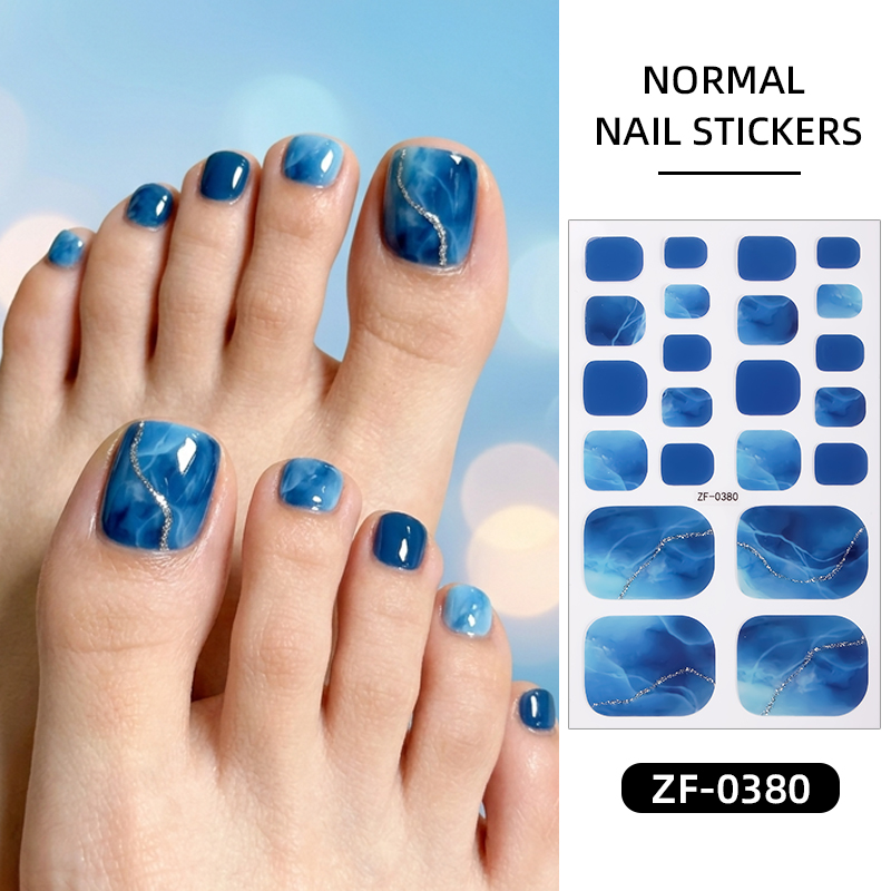 22팁 그라데이션 마블 발톱 스티커 접착식 별빛 하늘  - Nail Art Full Design 리뷰 및 가격
