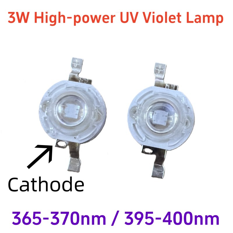 50개 3W 고출력 고휘도 UV LED 칩, 경화, 네 - Nail Art Violet 리뷰 및 가격