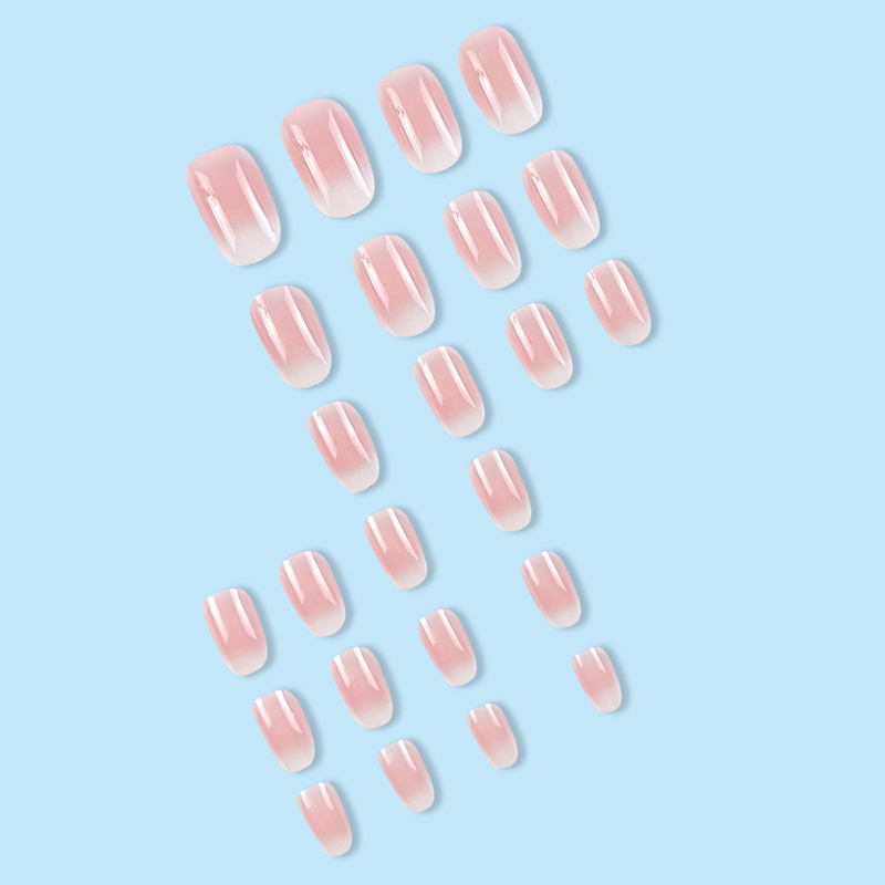 24개입 오벌형 짧은 핑크색 붙이는 네일, 심플한 옴브 - Nail Art Ombre Pink 리뷰 및 가격