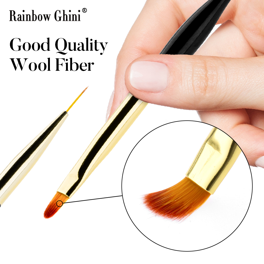 레인보우 기니 3종 세트 듀얼 헤드 네일 아트 브러쉬  - Nail Art Rainbow 리뷰 및 가격