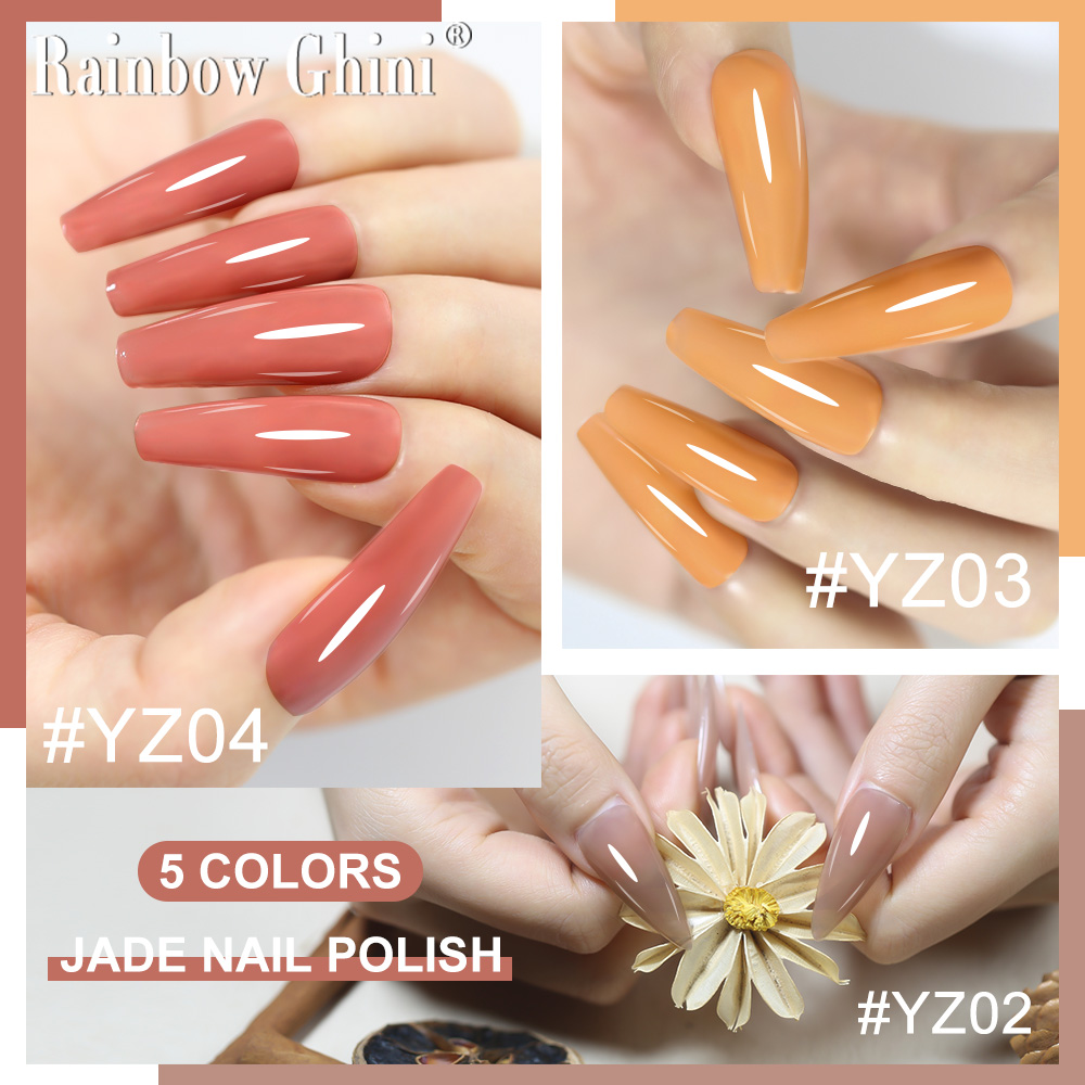 레인보우 기니 15ml 누드 핑크 제이드 젤 폴리쉬 - - Nail Art Rainbow 리뷰 및 가격