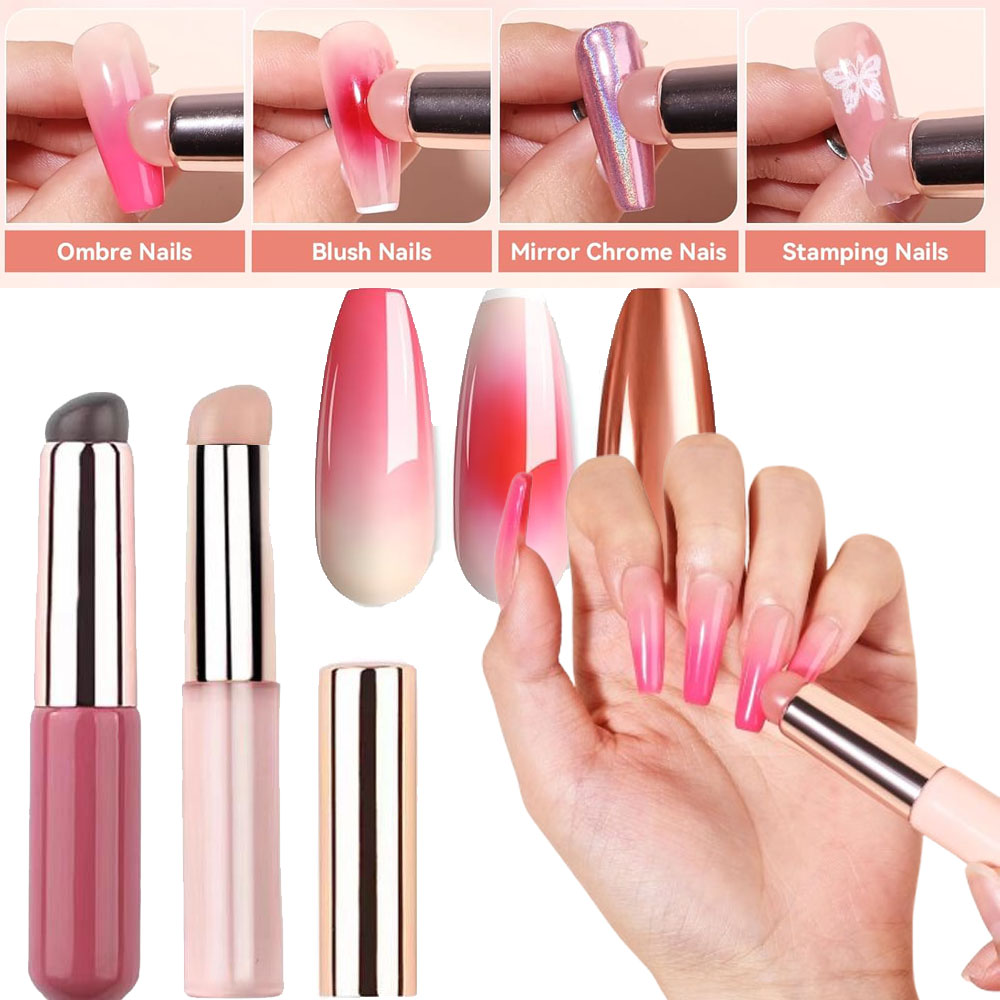 1pc 핑크 실리콘 네일 브러쉬 재사용 가능한 크롬 네 - Nail Art Ombre Pink 리뷰 및 가격