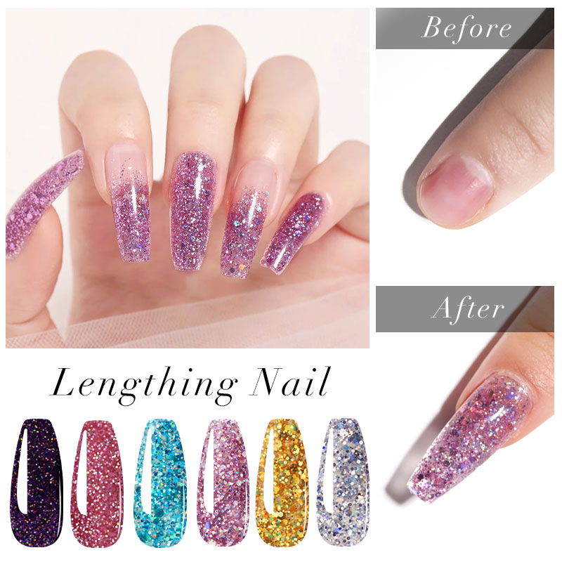 초보자를위한 6W LED 램프 네일 세트로 폴리 네일  - Nail Art Full Design 리뷰 및 가격