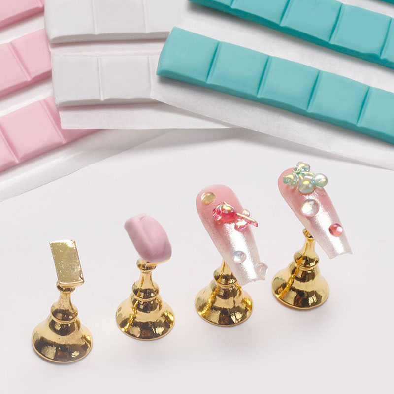 1 팩 네일 접착제 접착제 클레이 스틱 손톱 팁 홀더  - Nail Art Sch 리뷰 및 가격