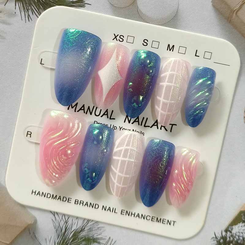 10개입 반짝이는 고양이 눈 장식 고품질 3D 릴리프  - Nail Art Cat Eye 리뷰 및 가격