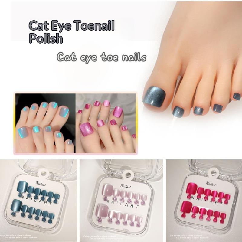 10개입/박스 프랑스산 가짜 손톱 광택 캣아이 네일아트 - Nail Art Full Cat Eye 리뷰 및 가격