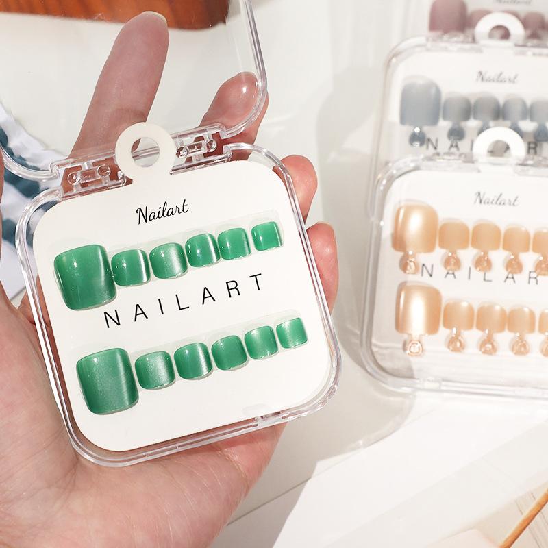 10개입/박스 프랑스산 가짜 손톱 광택 캣아이 네일아트 - Nail Art Full Cat Eye 리뷰 및 가격