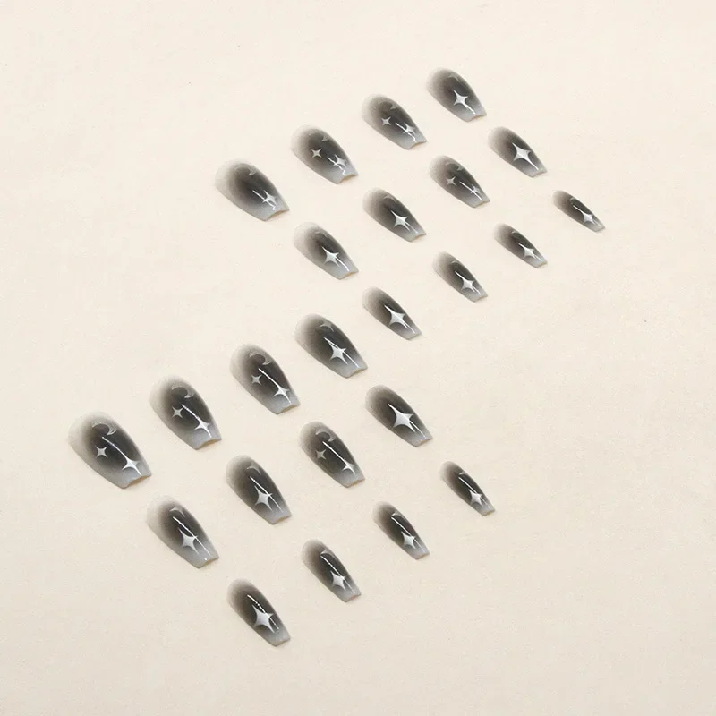 24 개/대 네일 팁에 다크 스파이스 웨어러블 블랙 프 - Nail Art Full Design 리뷰 및 가격