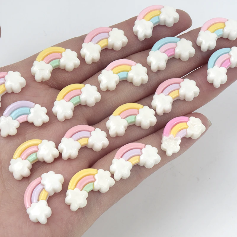 30Pcs/300pcs 미니 수지 레인보우 플랫 스크랩 - Nail Art Rainbow 리뷰 및 가격