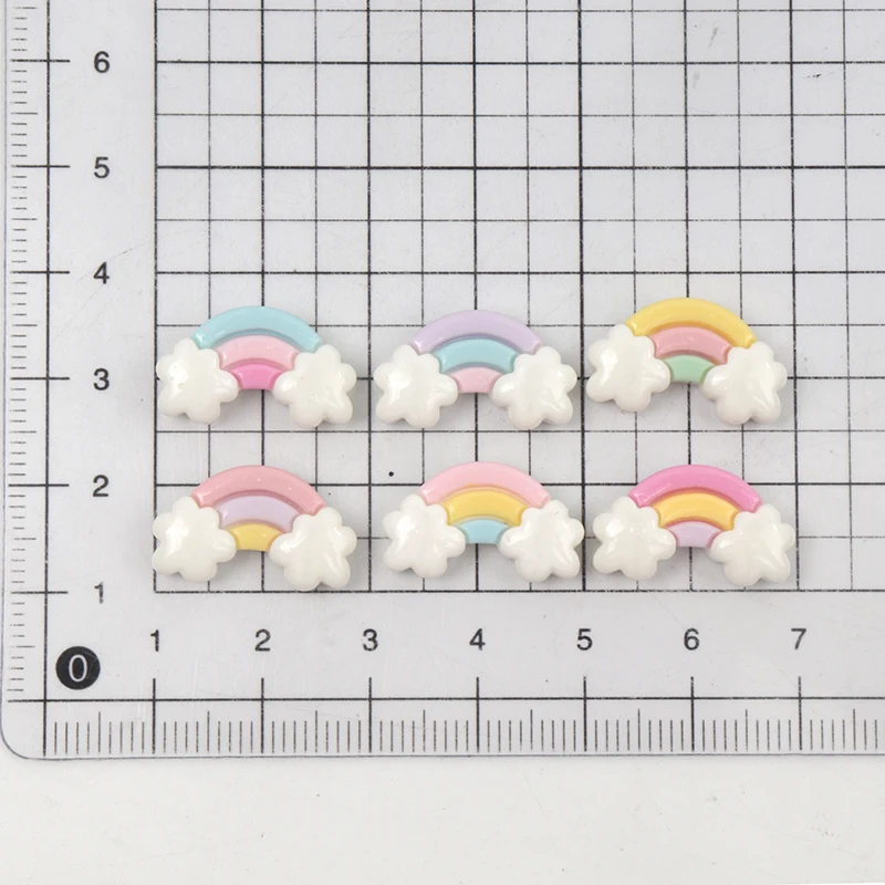 30Pcs/300pcs 미니 수지 레인보우 플랫 스크랩 - Nail Art Rainbow 리뷰 및 가격