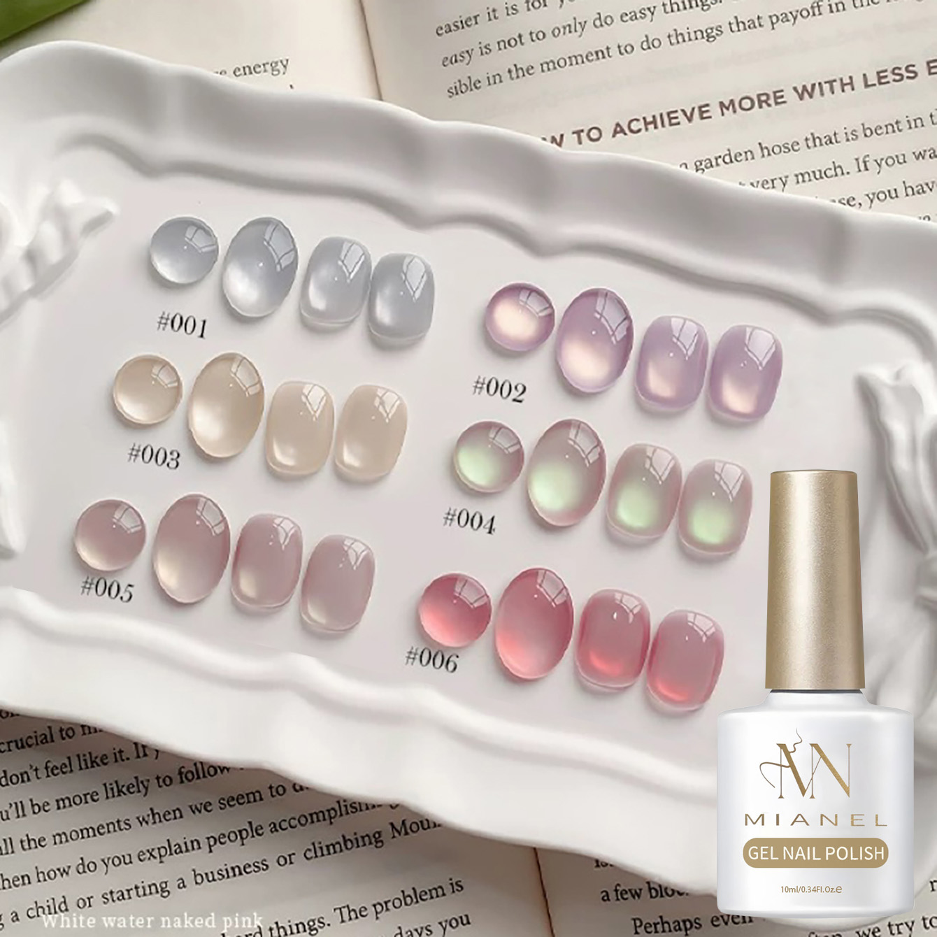 MIANEL 10ML 캔디 글라스 비드 캣아이 젤 네일 - Nail Art Violet 리뷰 및 가격