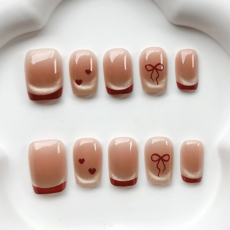 10개 프랑스 스타일 귀여운 스윗하트 네일 아트 웨어러 - Nail Art Cat Eye 리뷰 및 가격