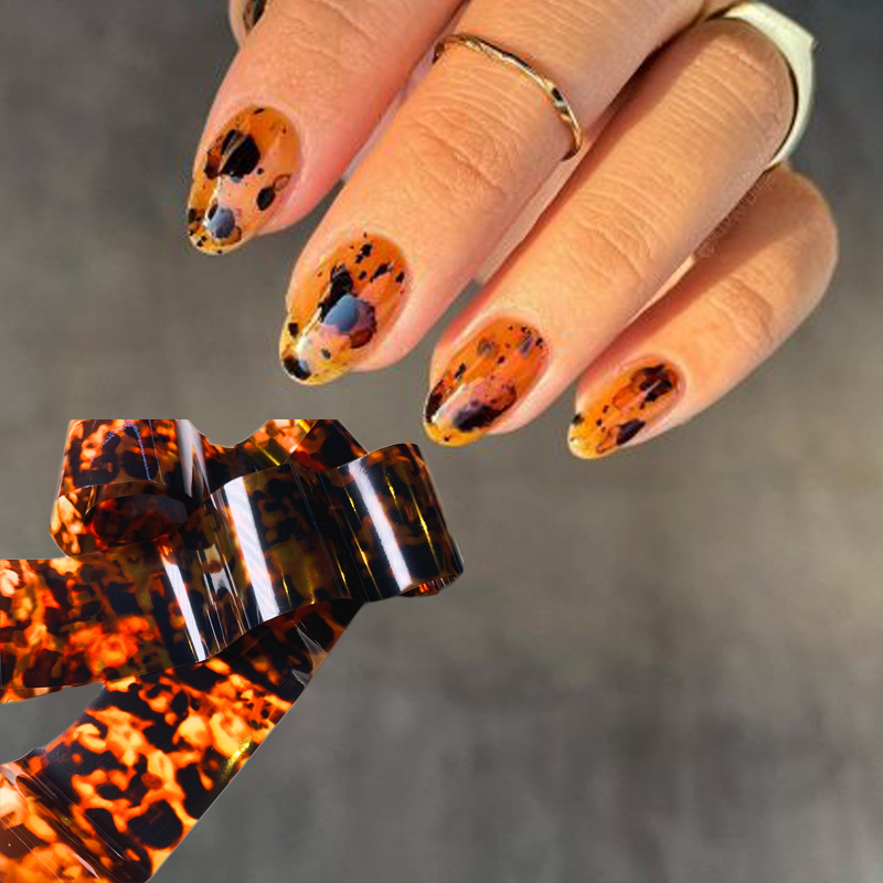 1 롤 100CM * 4CM 거북이 쉘 앰버 디자인 반 - Nail Art Zebra 리뷰 및 가격
