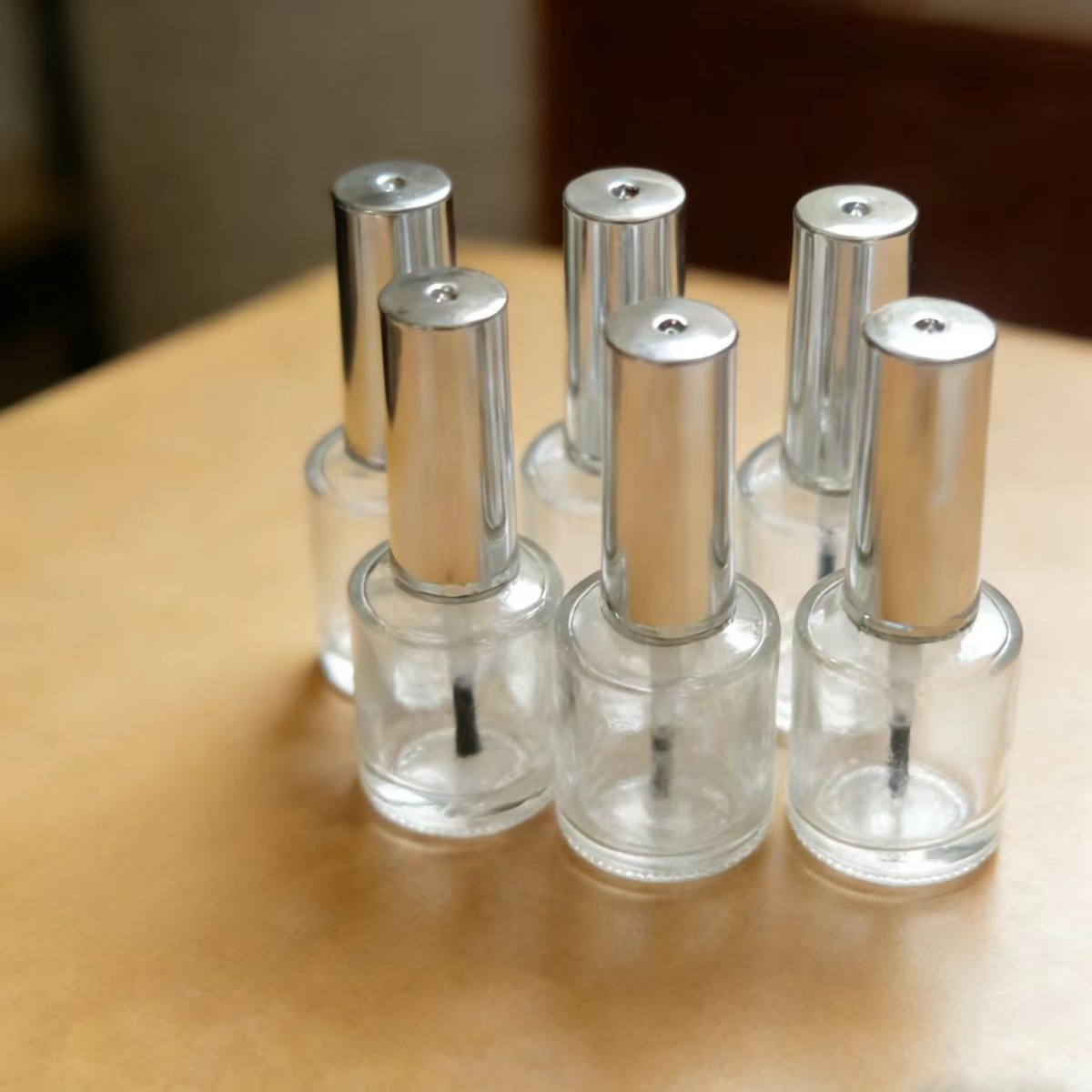13ml 6개입 투명 유리 네일 폴리쉬 병, 브러쉬와  - Nail Art Sch 리뷰 및 가격