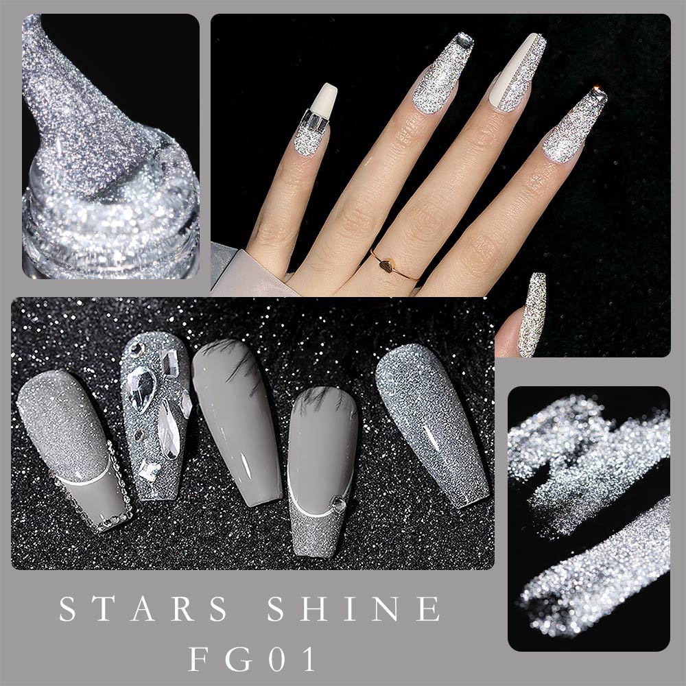 Canni 반사 젤 밝은 효과 파티 빛나는 무지개 고양 - Nail Art Rainbow 리뷰 및 가격