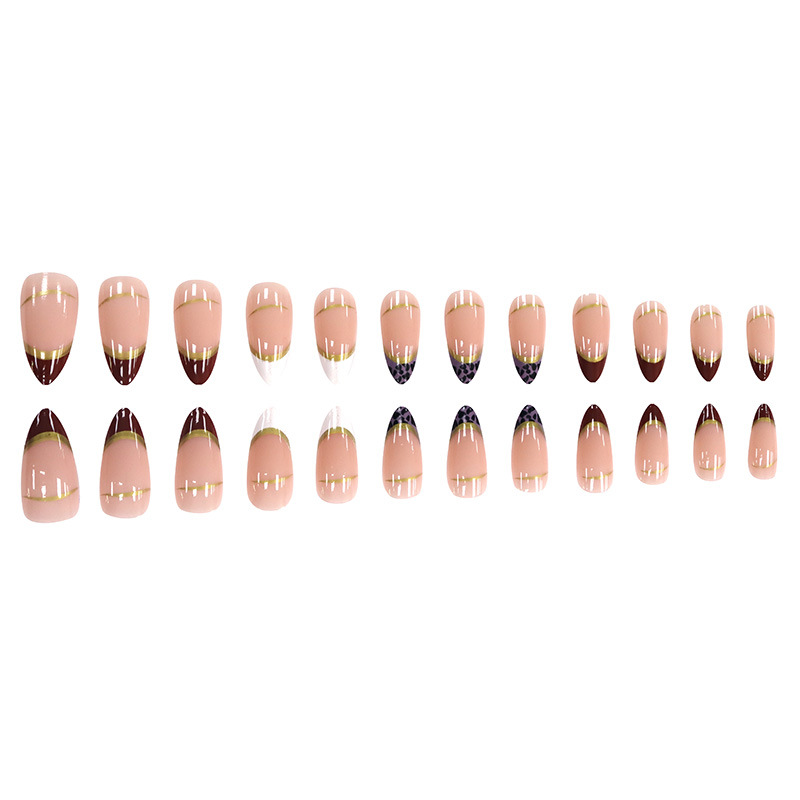 여성용 중간 사이즈 가짜 손톱, 누드 아몬드 네일 아트 - Nail Art Full Design 리뷰 및 가격