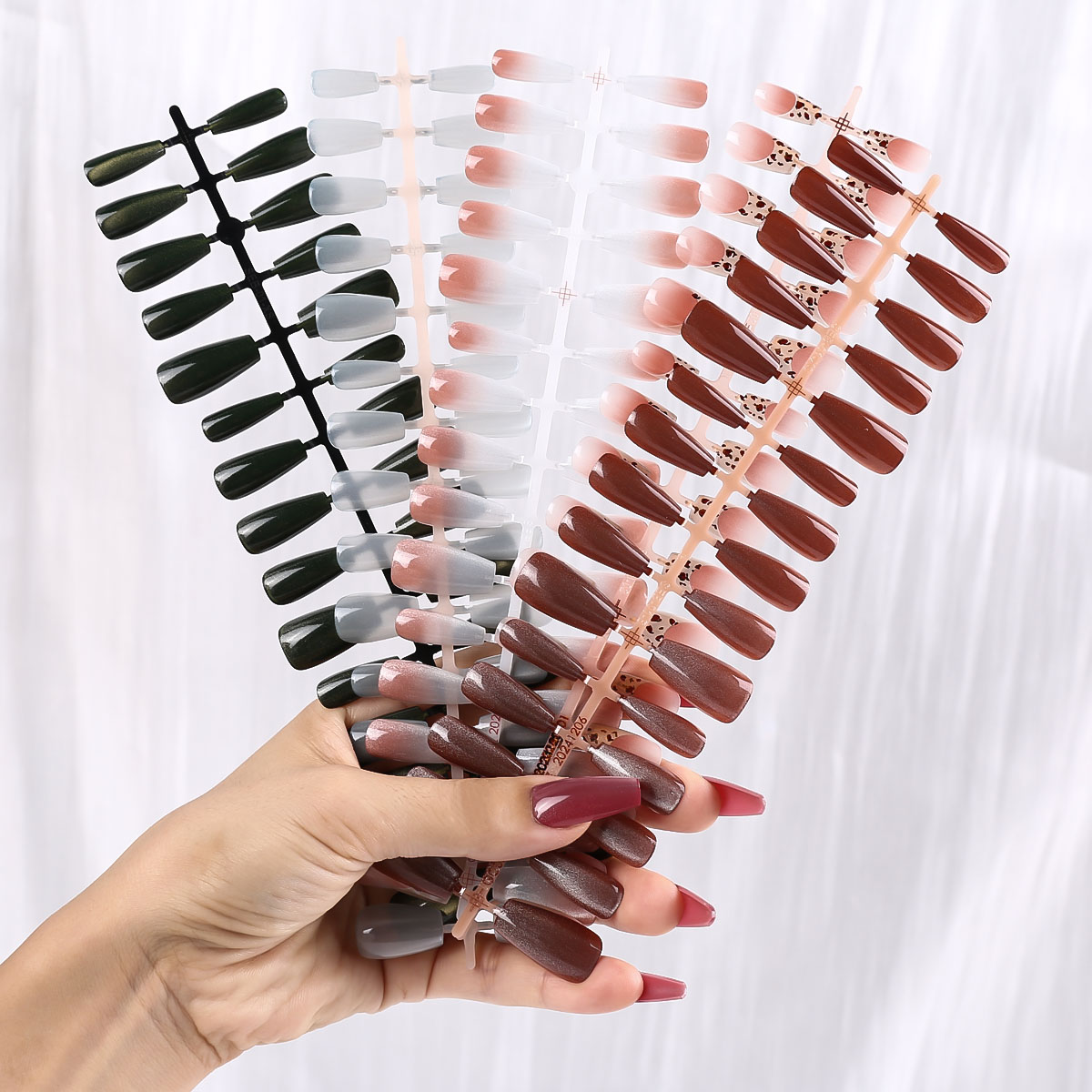 30개입 타원형 짧은 핑크 프레스온 네일 심플 옴브레  - Nail Art Ombre Pink 리뷰 및 가격